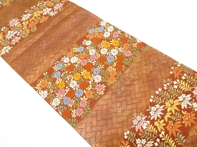 JAPANESE FUKURO OBI / WOVEN KIKU